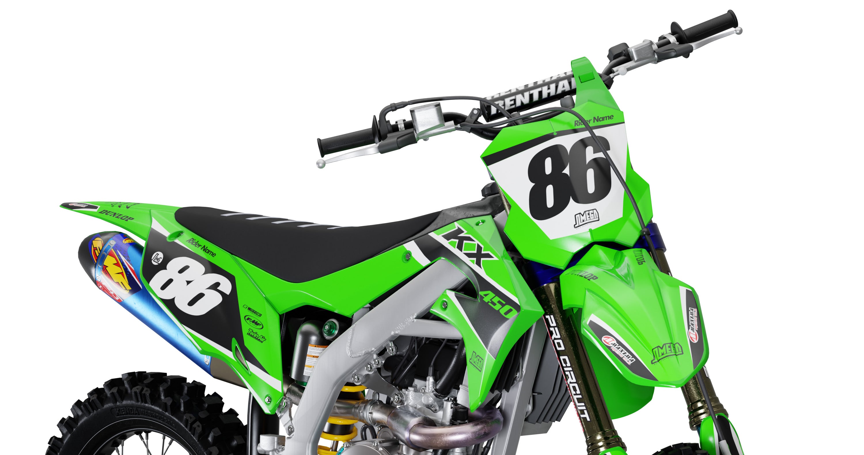Kawasaki 23 Graphics kit | MX Graphics – Omega Moto Graphics
