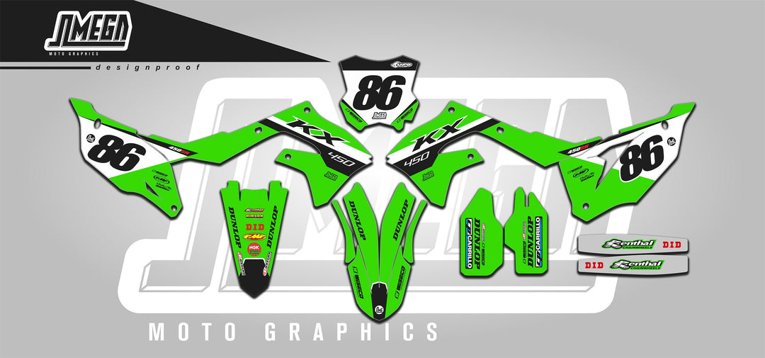 Factory Kawasaki 2024 Decal kit