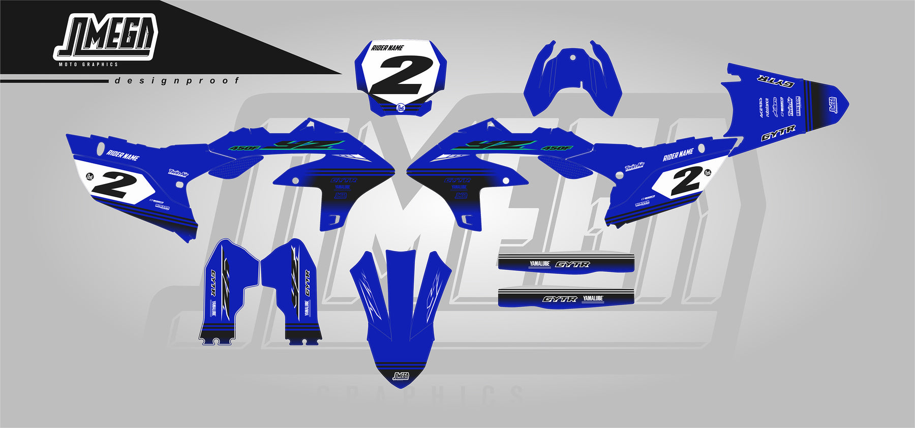 Yamaha 24 Graphics kit | Omega Moto Graphics