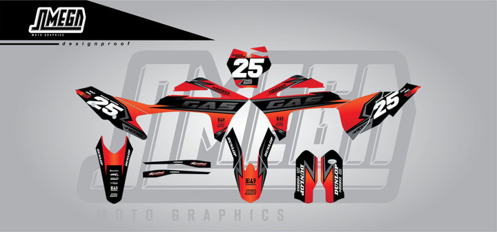 gasgas ec mc red send it graphics kit