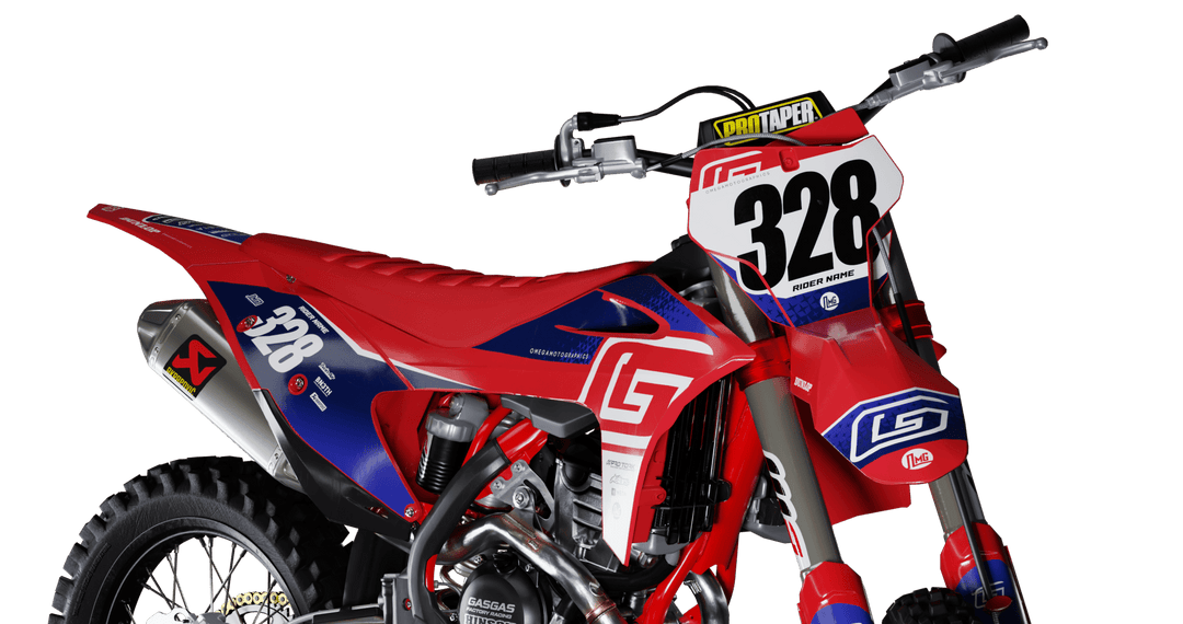 Gas Blue Factory Graphics Kit