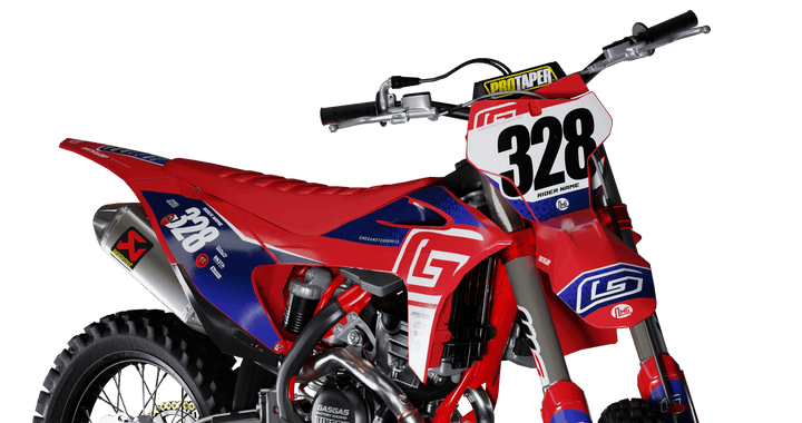 Gas Blue Factory Graphics Kit