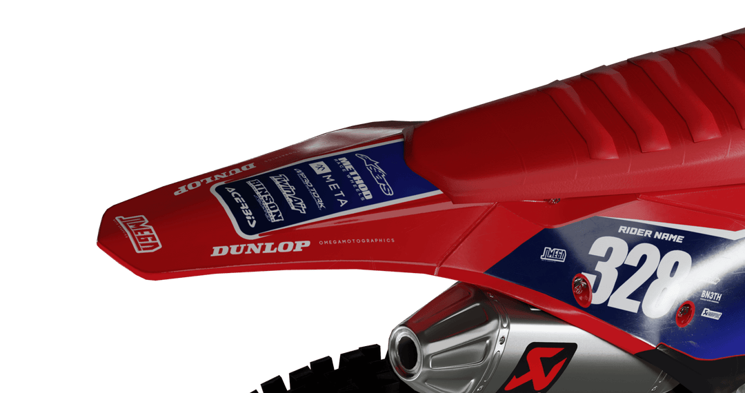 Gas Blue Factory Graphics Kit