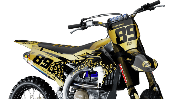 Gold Leopard Graphics Kit