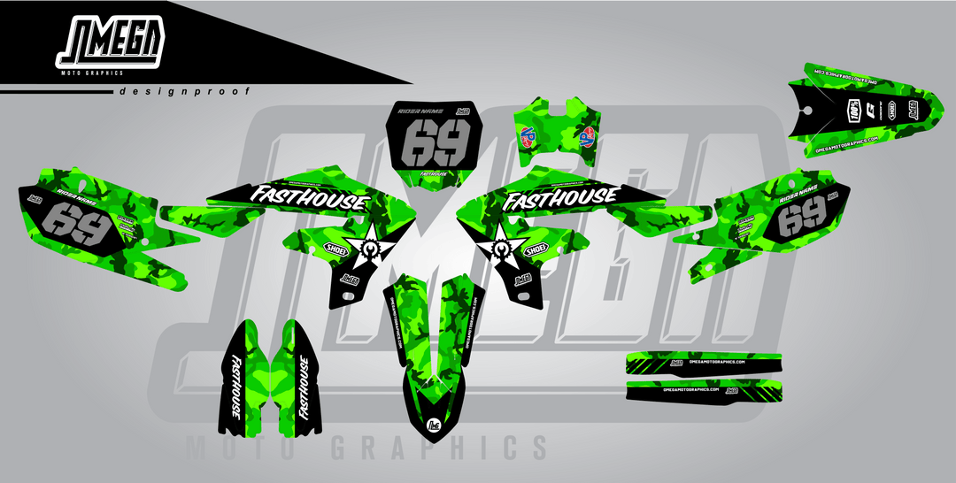 Green Camo Graphics kit