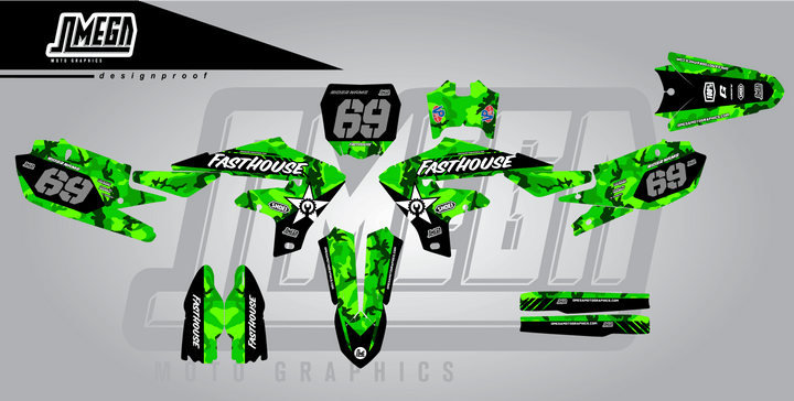 Green Camo Graphics kit
