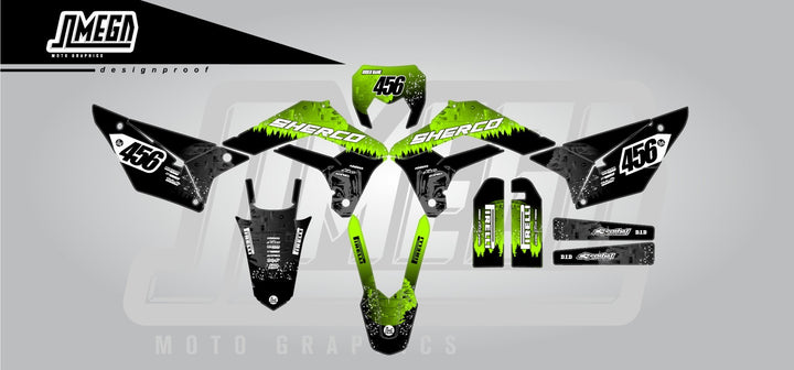 Green Death Star Graphics Kit