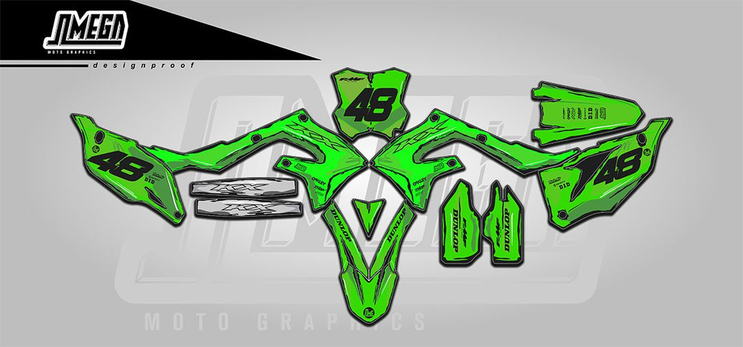 Green Manga Graphics kit