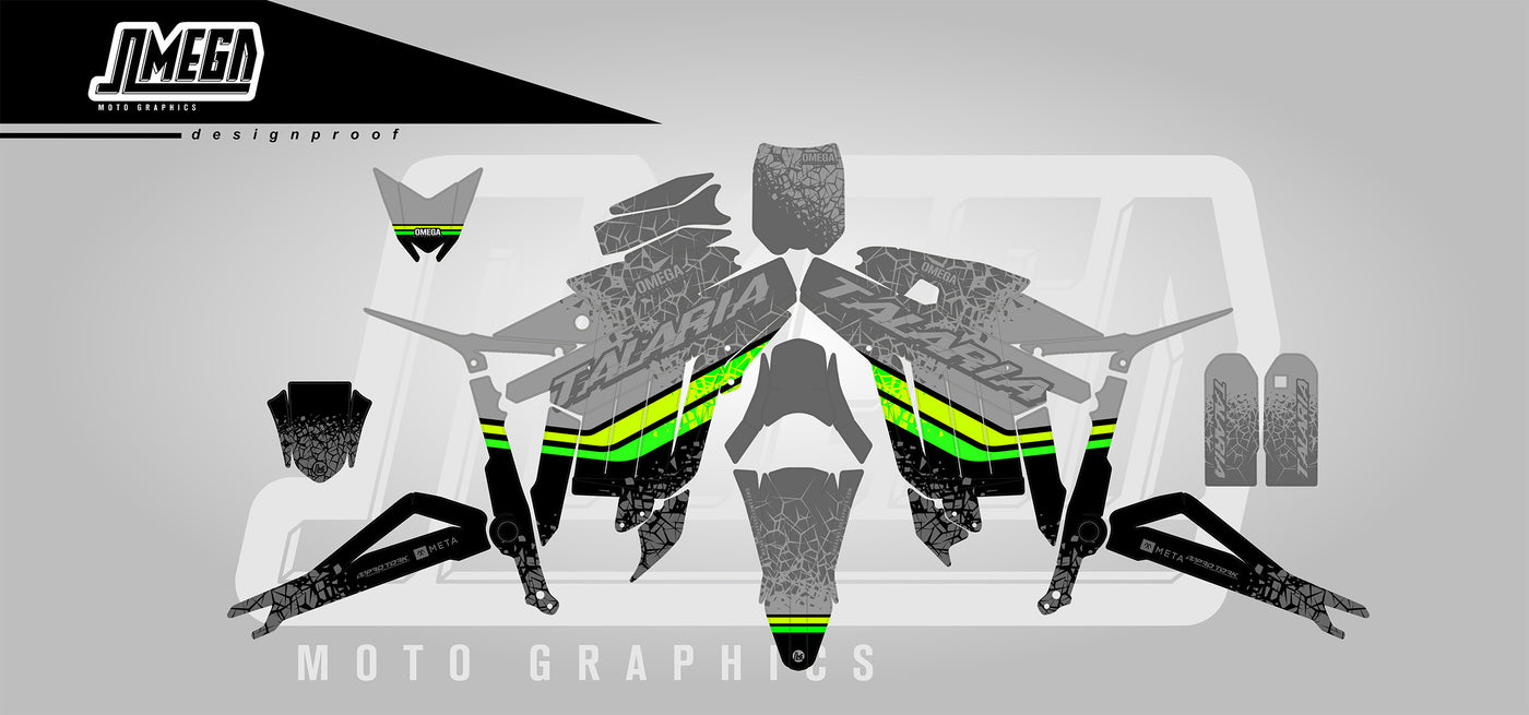 Green lines Graphics kit