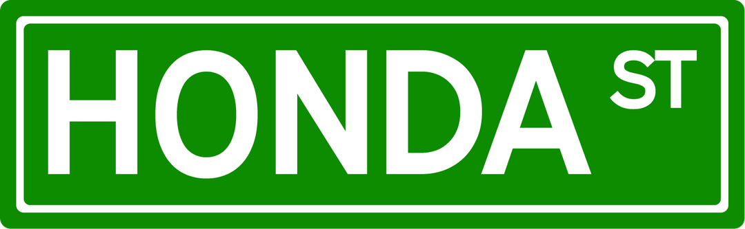 Honda St - Street Sign