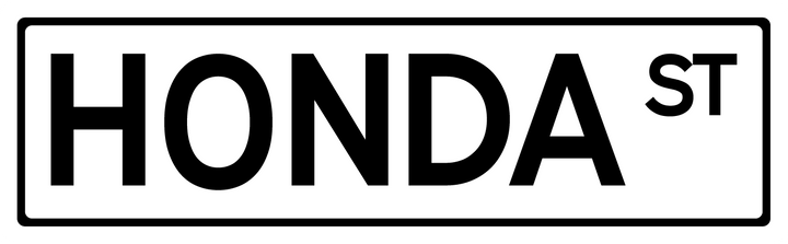 Honda St - Street Sign