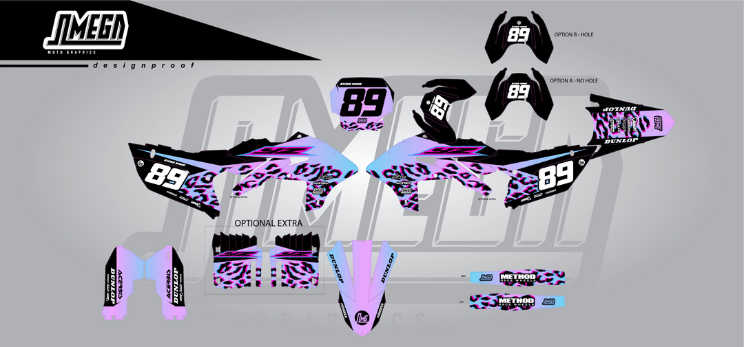 Halftone Leopard Graphics Kit