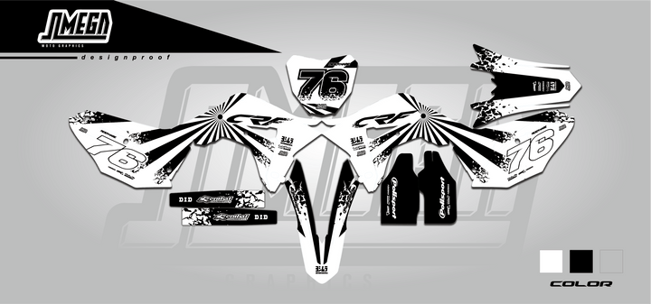 honda cr crf white sun graphics kit