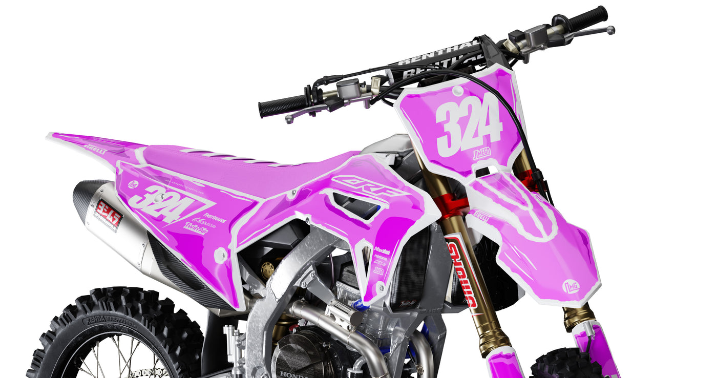 Pink Manga Graphics Kit | Omega Moto Graphics