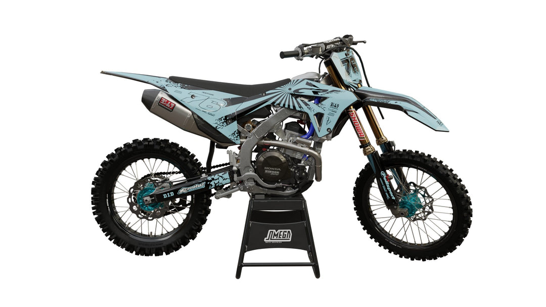 honda cr crf blue sun graphics kit
