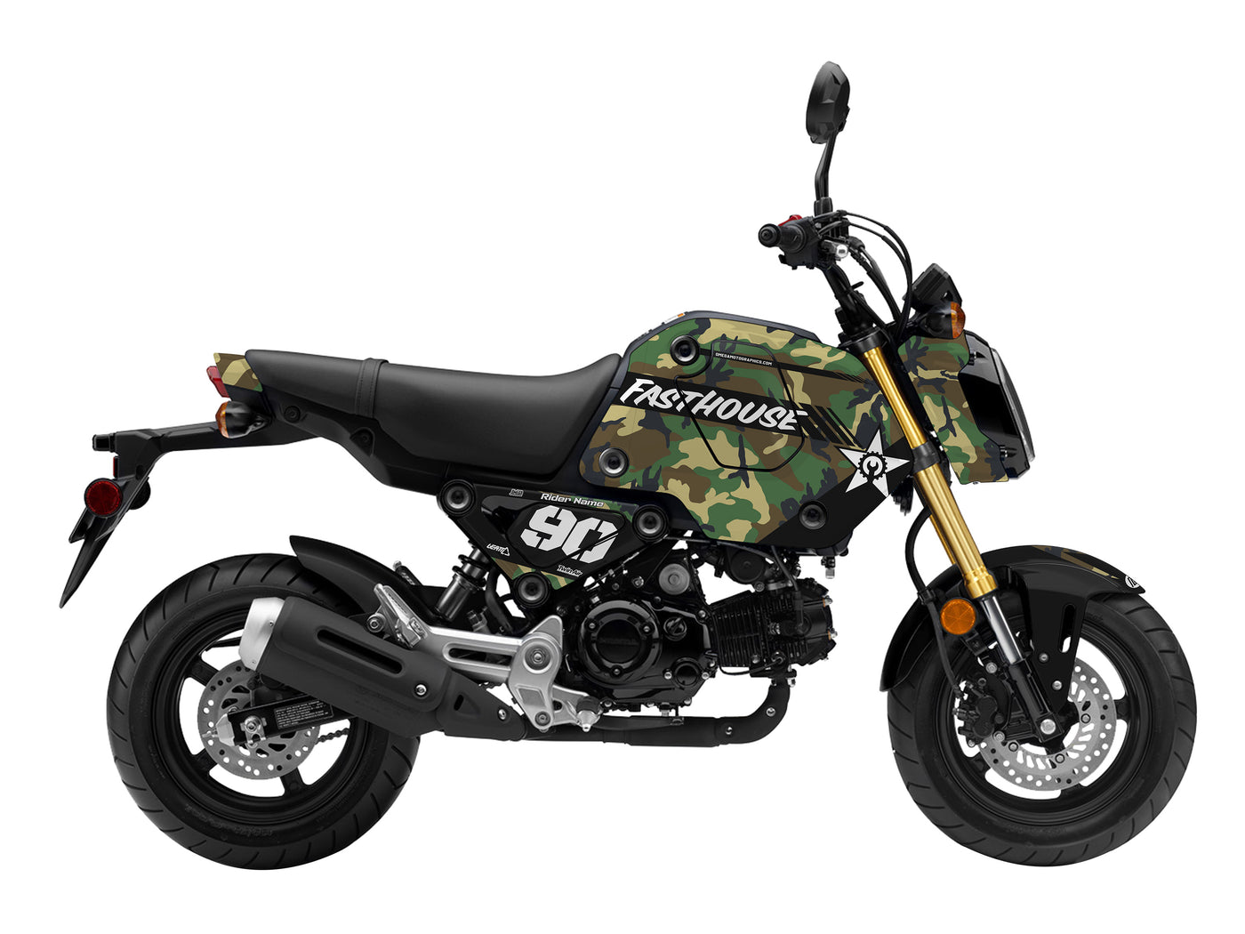 Army Camo Road Bike Graphics Kit