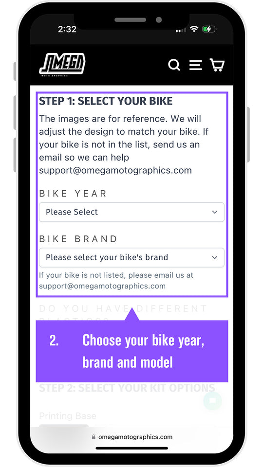 How to order for my bike – Omega Moto Graphics