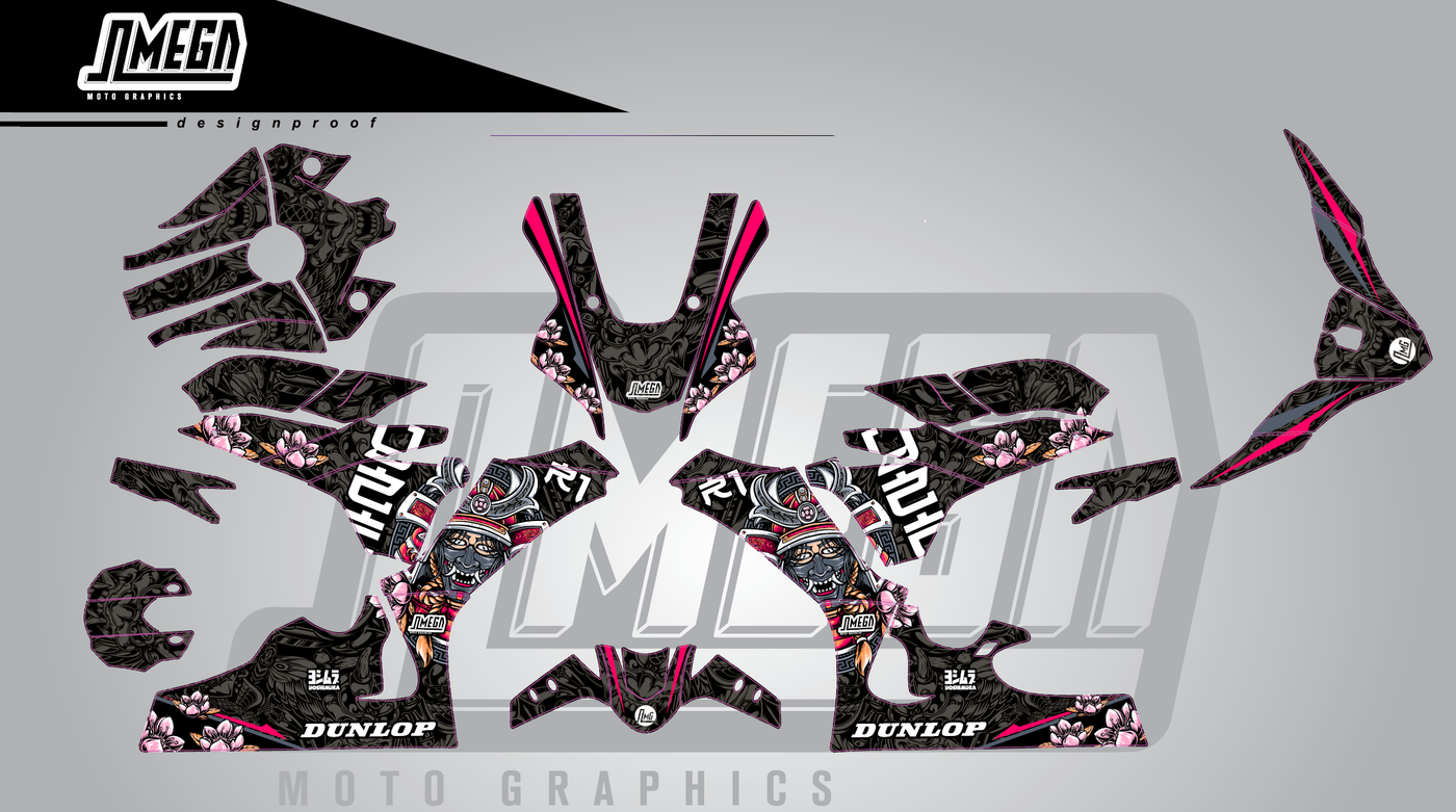 Jap Road Bike Graphics Kit