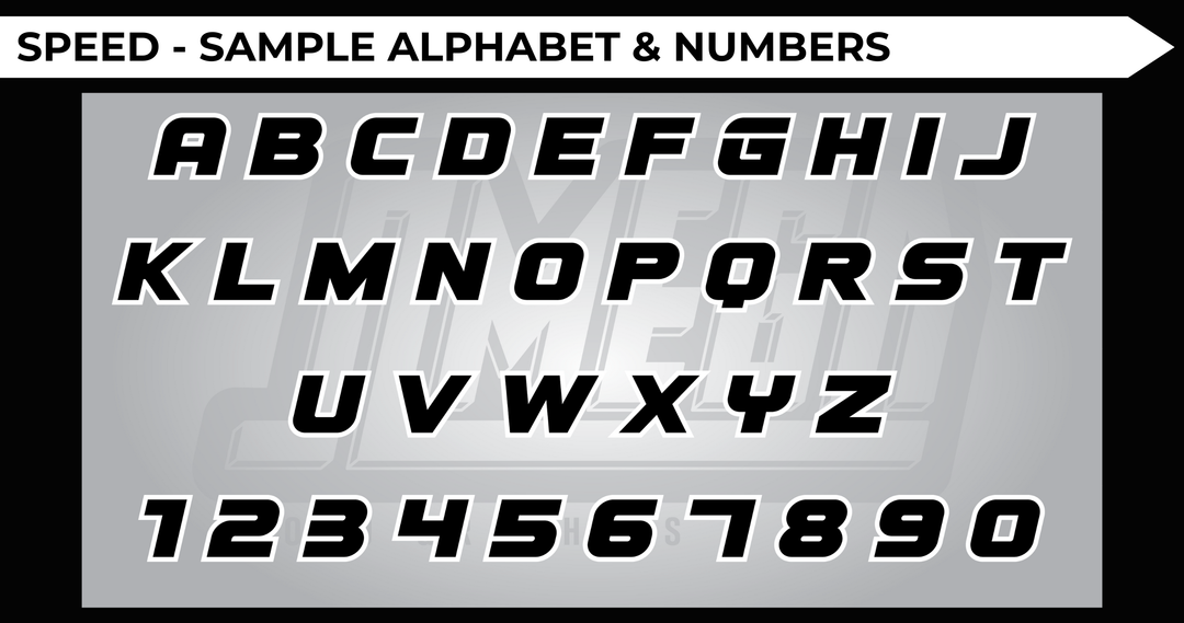 SPEED Iron-On Jersey Print