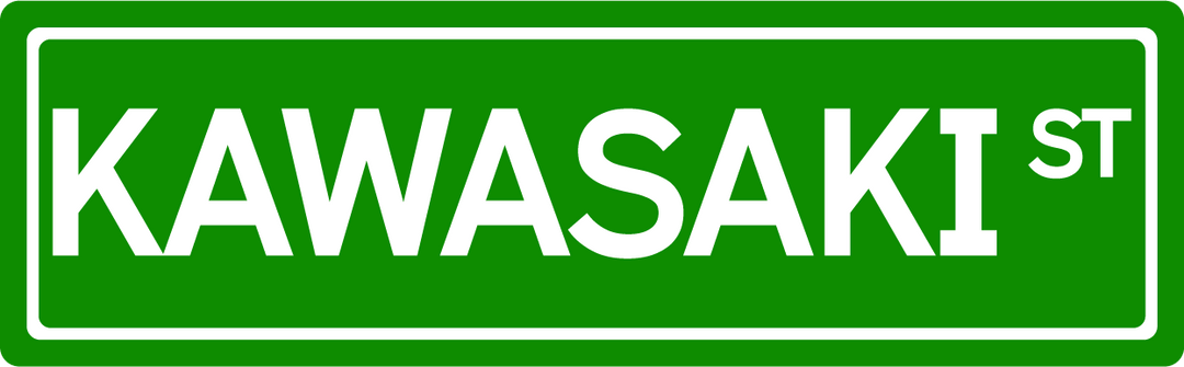 Kawasaki St - Street Sign