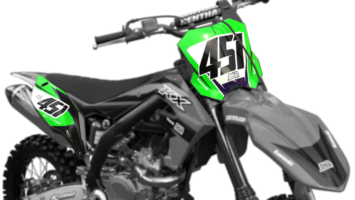 kawasaki kx kxf factory black number plates