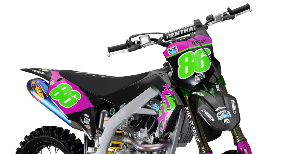 Kawasaki KX Black 50th Sticker kit