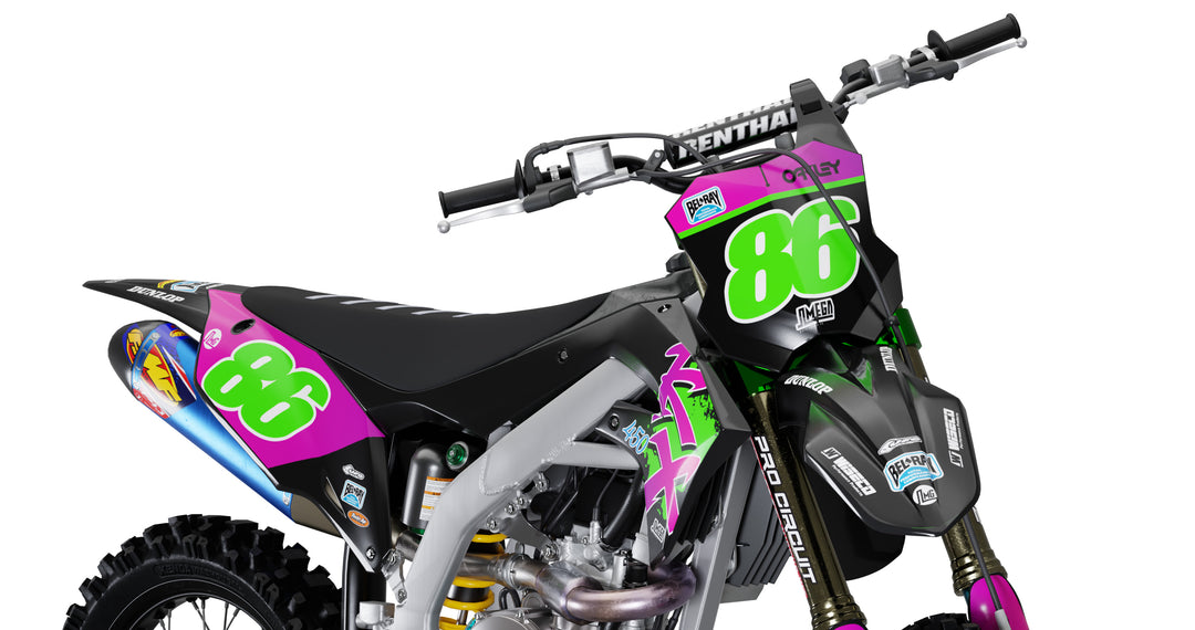 Kawasaki KX Black 50th Sticker kit
