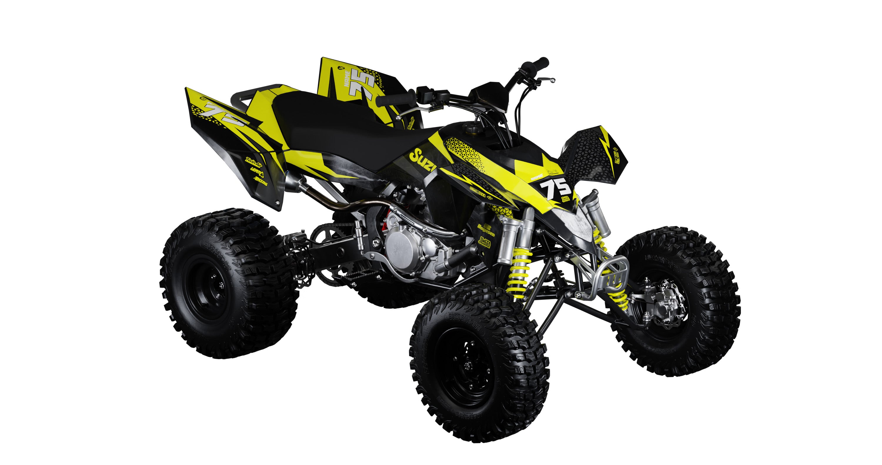 Quad Racing Yellow Yellow Kool Aid Quad Graphics Kit | Quad & ATV Stickers – Omega Moto ...