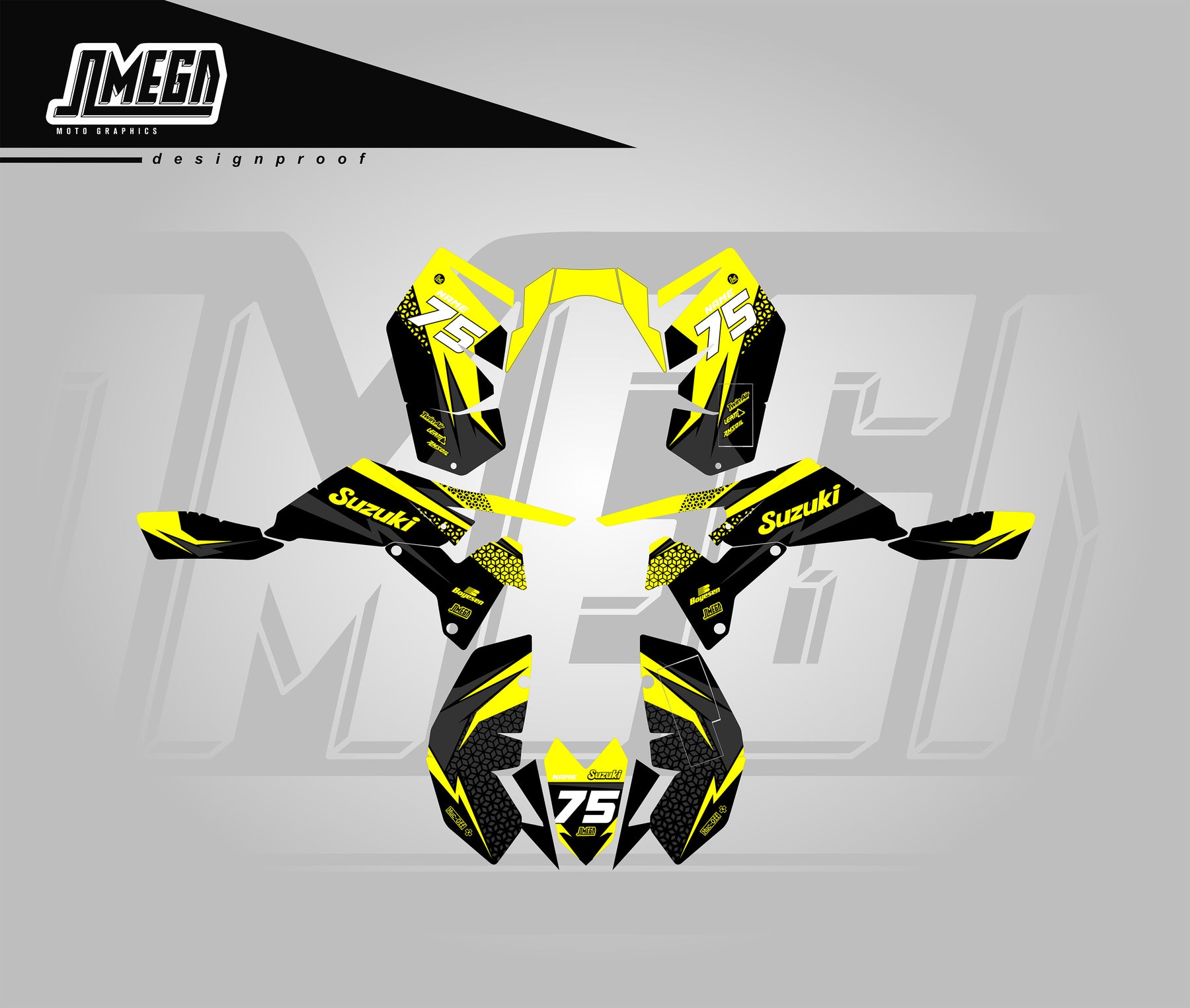 Yellow Quad/graphics Yellow Kool Aid Quad Graphics Kit | Quad & ATV Stickers – Omega Moto ...