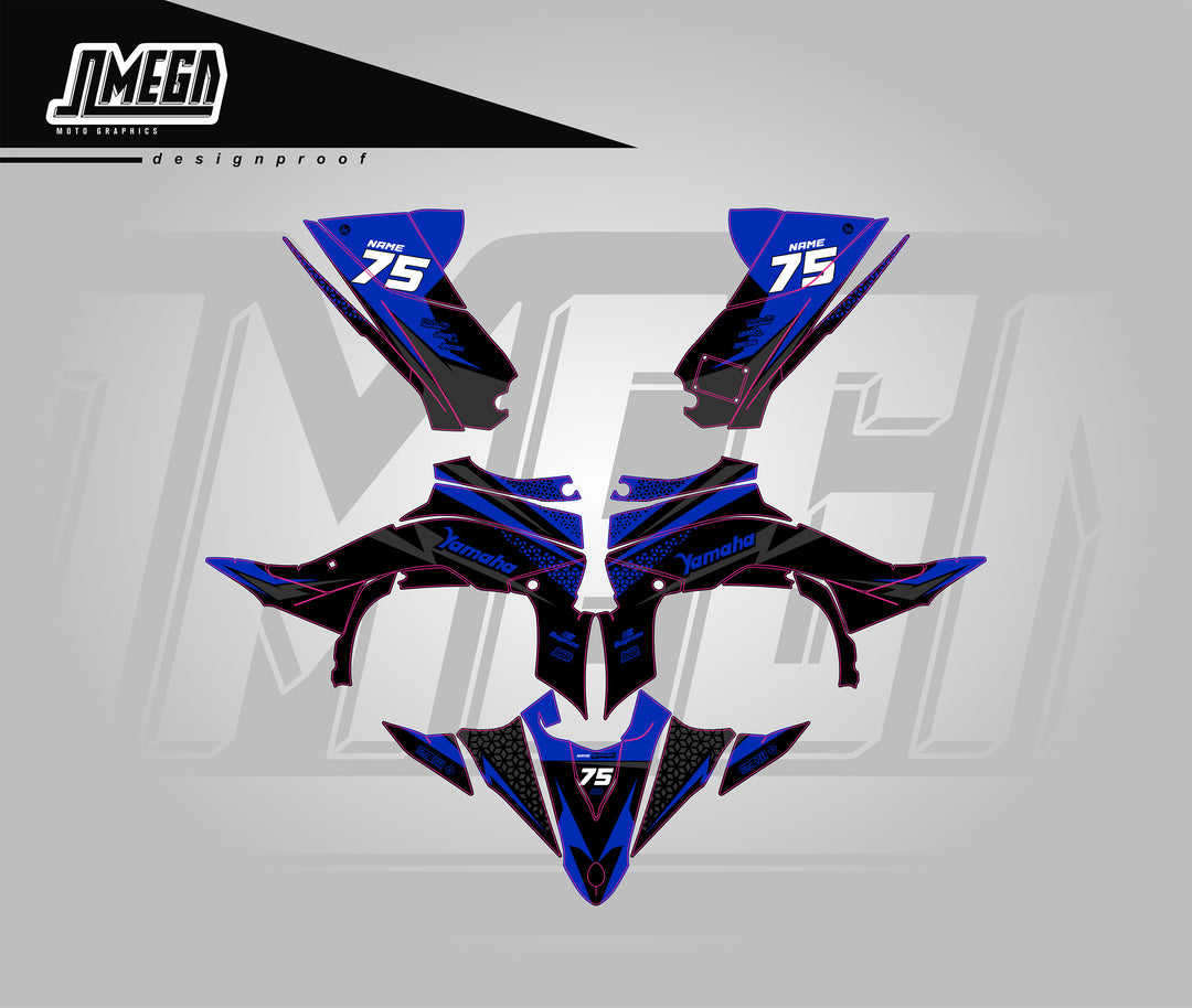 Blue Kool Aid Quad Graphics Kit