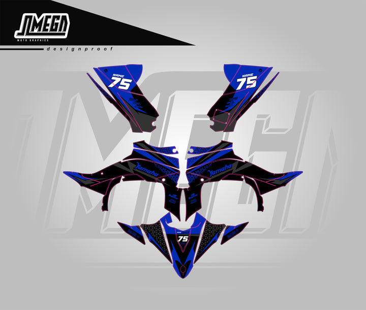 Blue Kool Aid Quad Graphics Kit