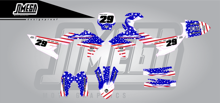 Yamaha 4th of July USA Custom Graphics Kit