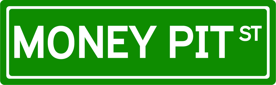 Money Pit St - Street Sign