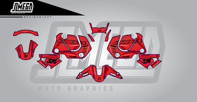 Manga Style Road Bike Graphics Kit