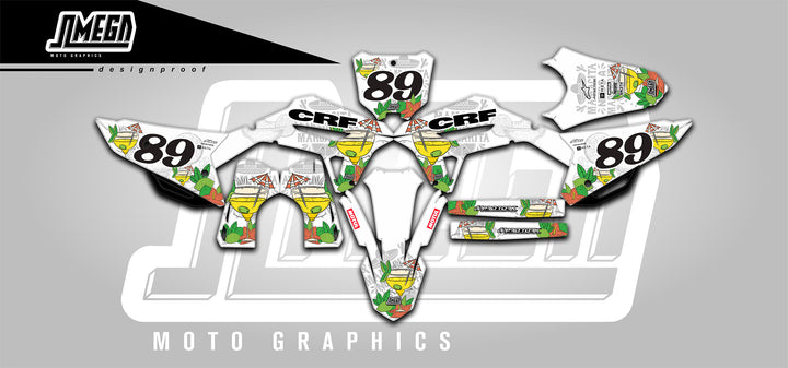 Dirt bike graphics kit