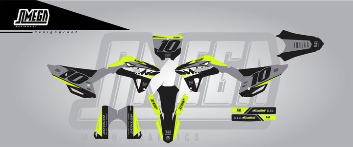 Factory Bullet Graphics Kit Wrap