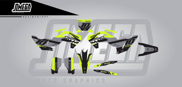 Husqvarna Bullet Graphics kit wrap