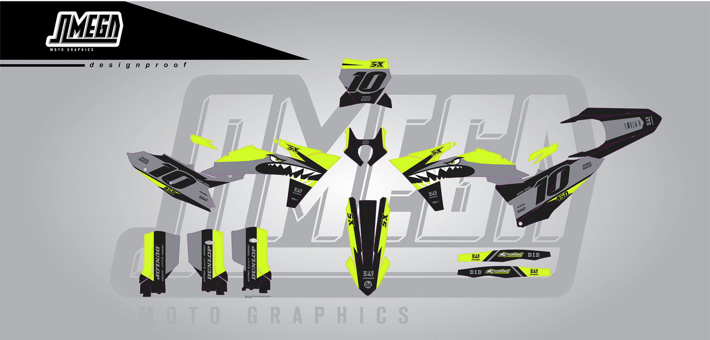 KTM Bullet Graphics Kit Wrap