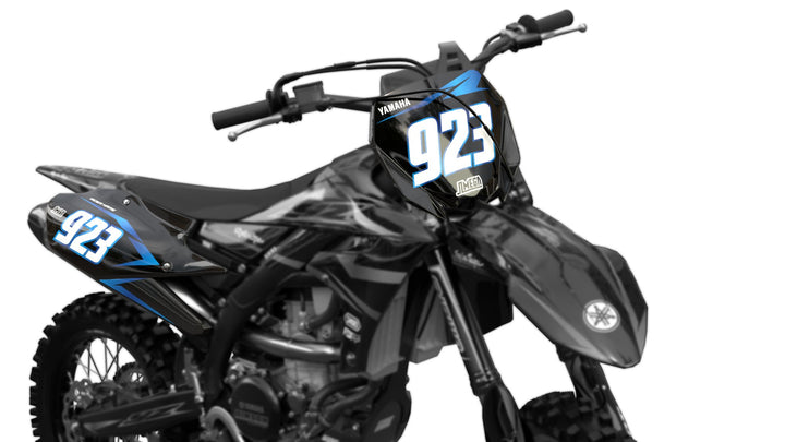 Metallic Blue Number Plates