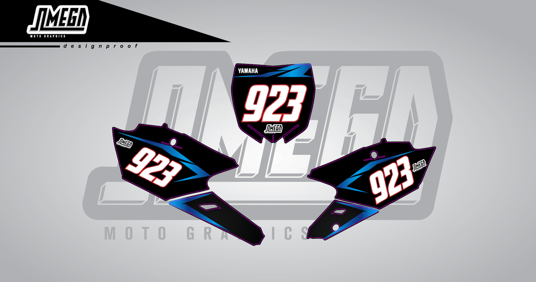 Metallic Blue Number Plates