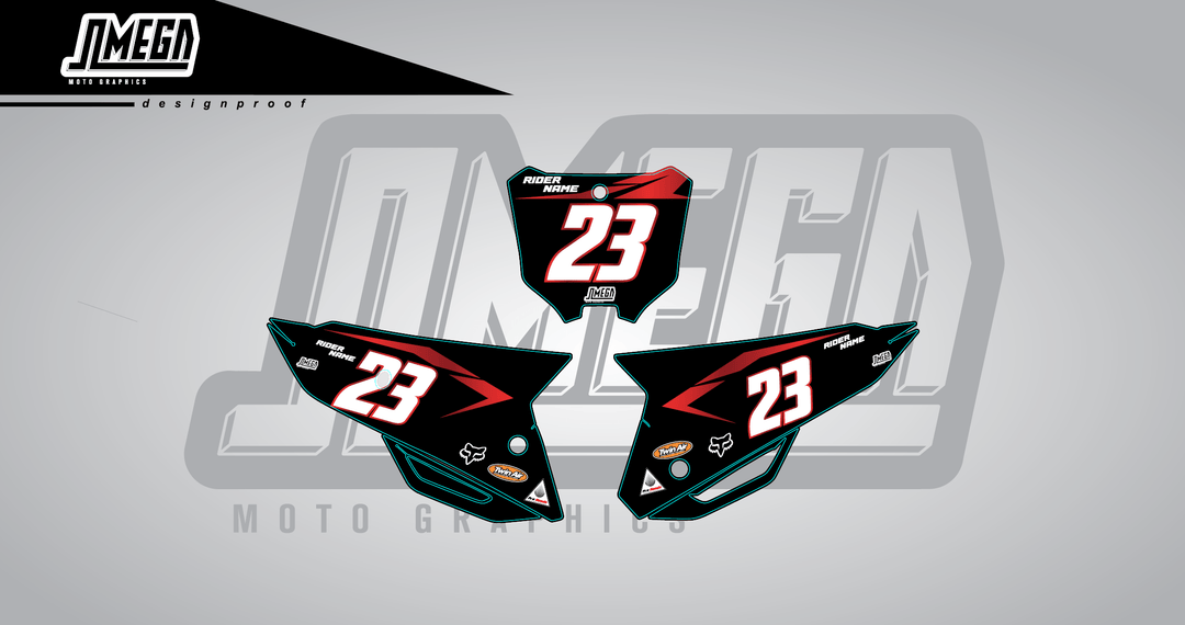 Metallic Red Number Plates