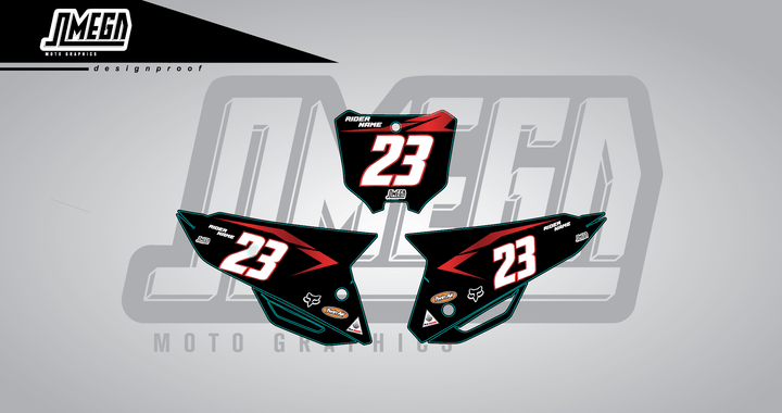 Metallic Red Number Plates