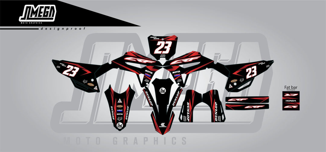 Metallic Red Graphics Kit