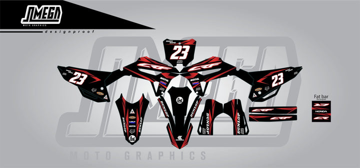 Metallic Red Graphics Kit