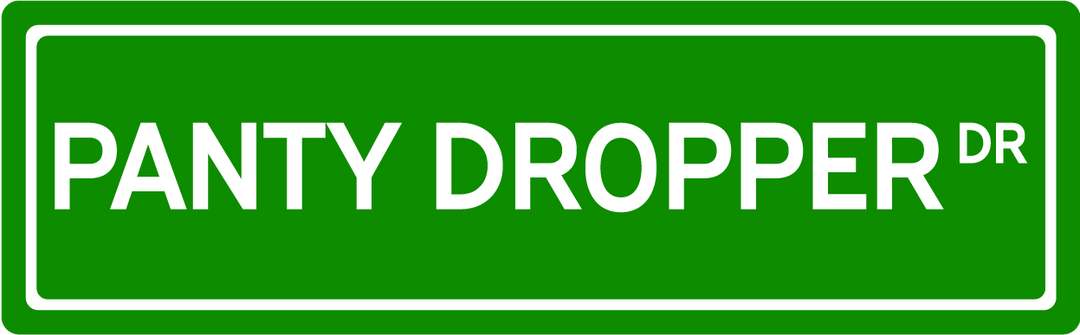 Panty Dropper Dr - Street Sign