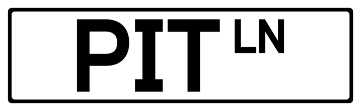 Pit Ln - Street Sign