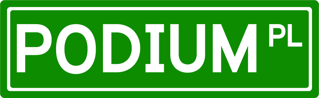 Podium Pl - Street Sign