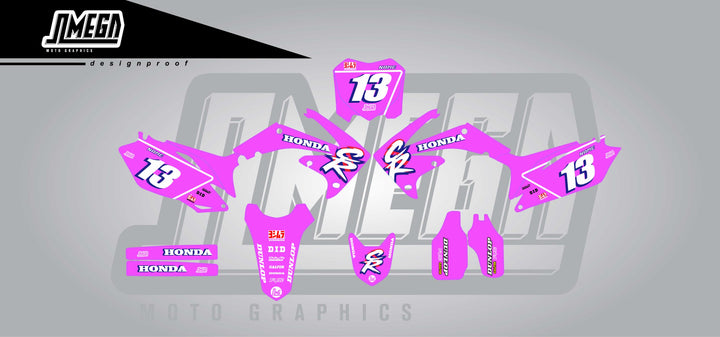Pink Dirt Bike Graphics Kit Sticker kit