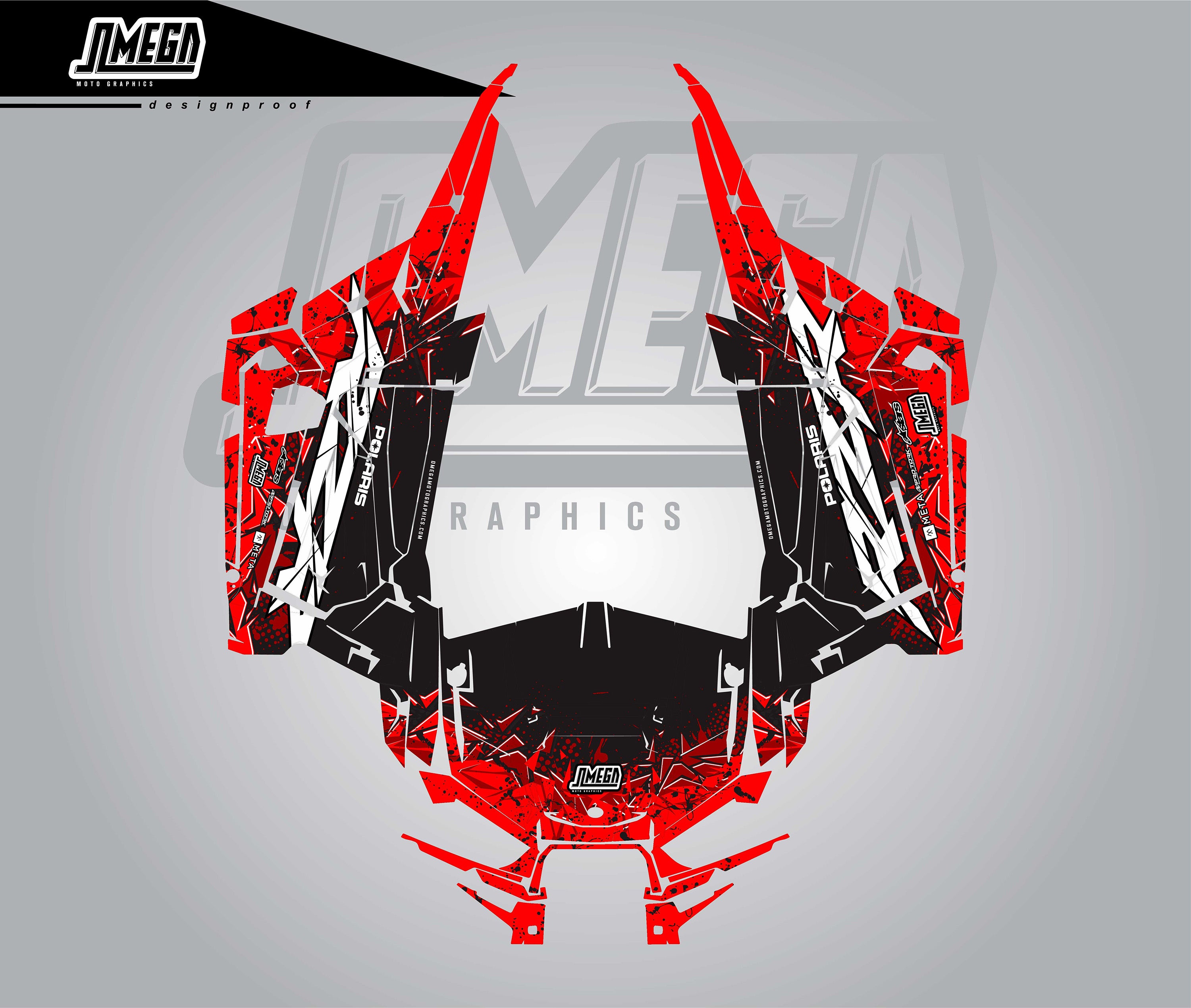 Polaris RZR Fragmented Graphics Kit – Omega Moto Graphics