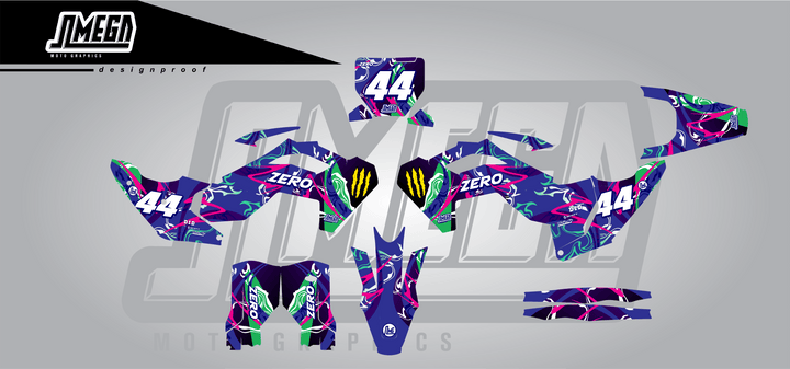 Purple Zero Monster Graphics kit